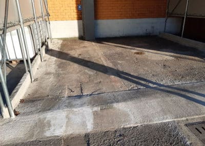 Dama Coating - PAVIMENTAZIONE PER DEPOSITO RIFIUTI SPECIALI presso ICF Chimica SPA Milano - ripristino di pavimentazione in cemento
